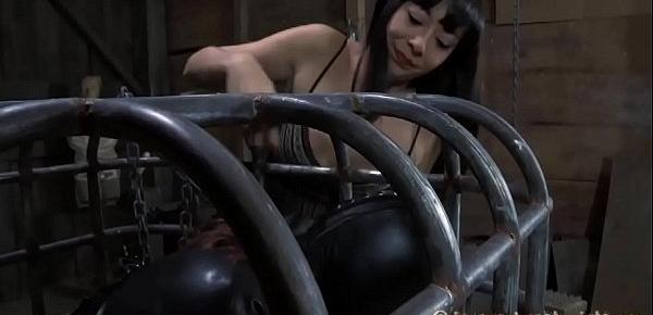  Torturing gal with sex-toys